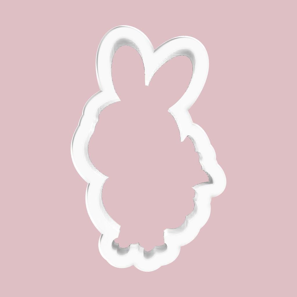 Bunny Chick with Flower Cookie Cutter