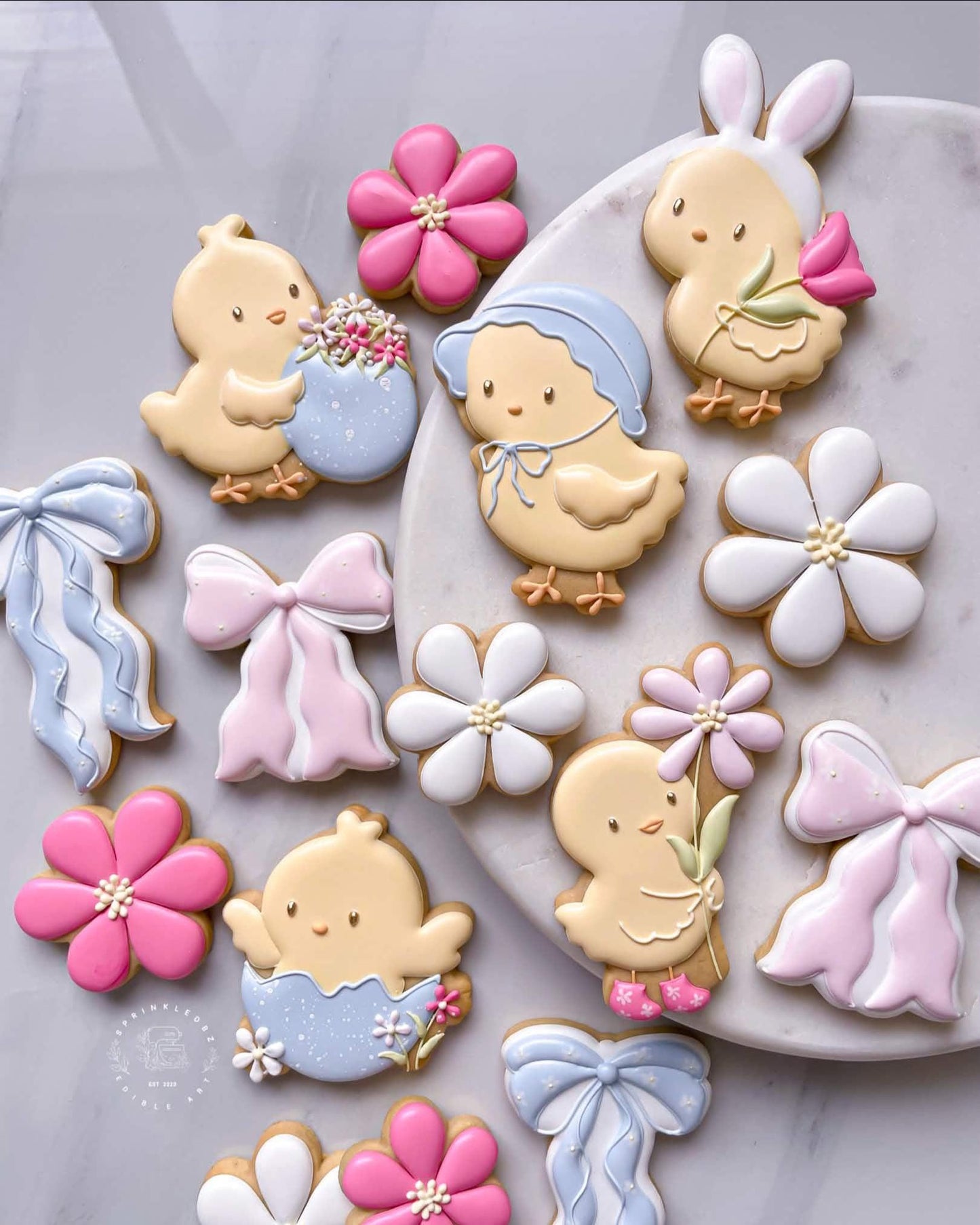 Bunny Chick with Flower Cookie Cutter