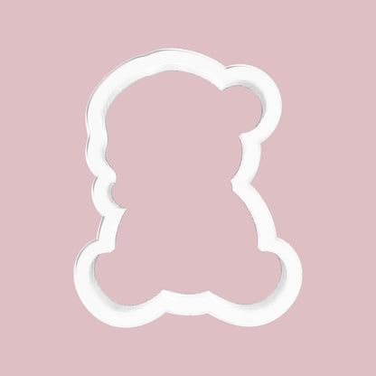 Teddy Bear wearing Santa Hat Cookie Cutter