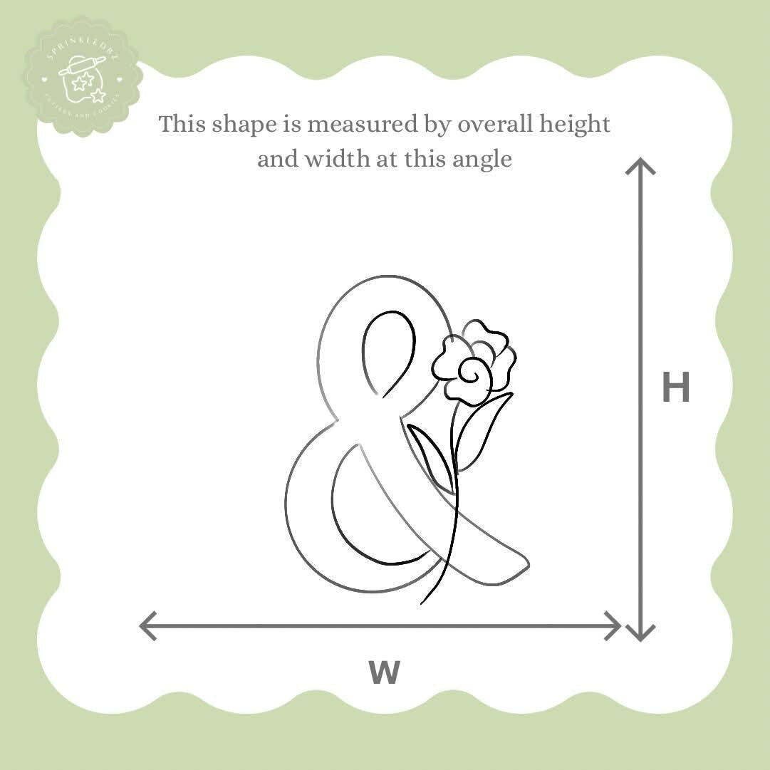 Floral Ampersand (&) Cookie Cutter
