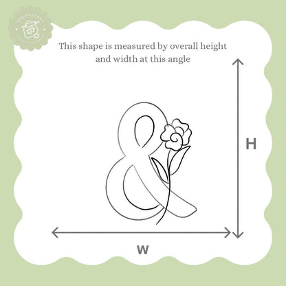 Floral Ampersand (&) Cookie Cutter