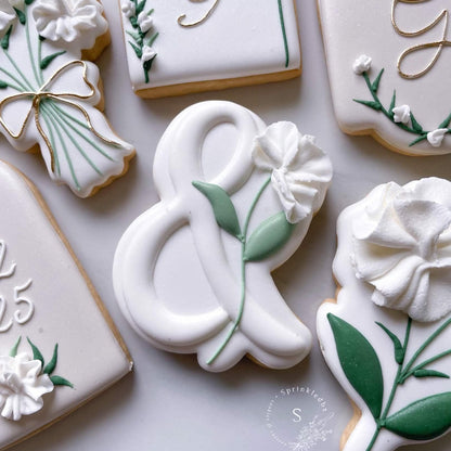 Floral Ampersand (&) Cookie Cutter