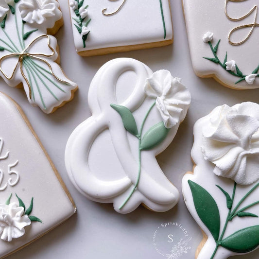 Floral Ampersand (&) Cookie Cutter