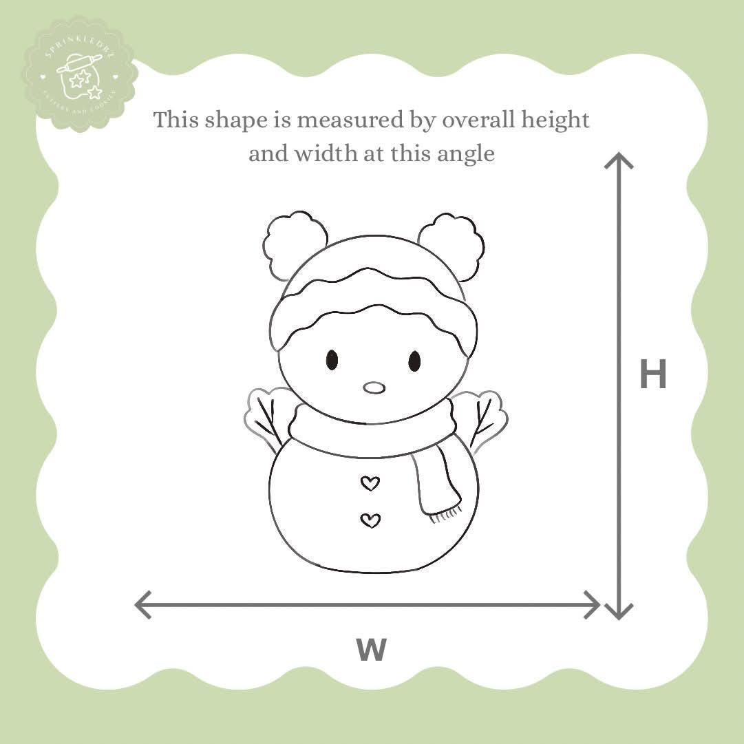 Snowman wearing Beanie Cookie Cutter
