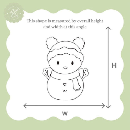 Snowman wearing Beanie Cookie Cutter