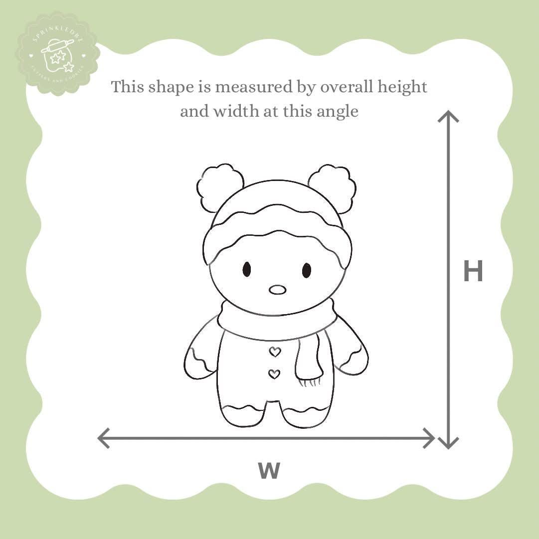 Gingerbread Man wearing Beanie Cookie Cutter