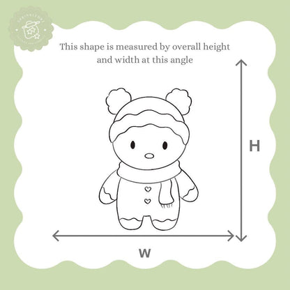 Gingerbread Man wearing Beanie Cookie Cutter