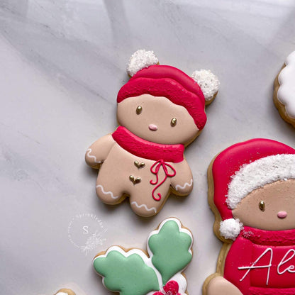 Gingerbread Man wearing Beanie Cookie Cutter