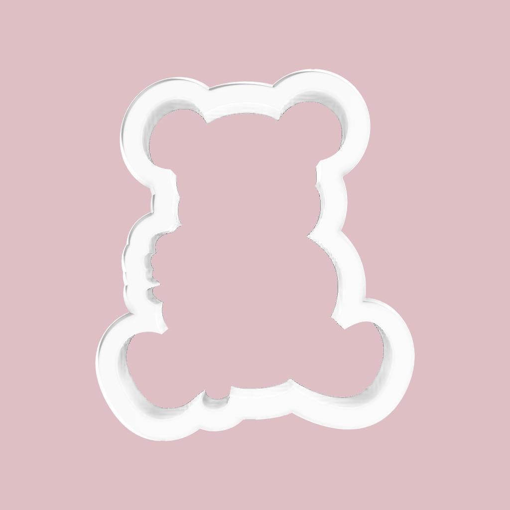 Teddy Bear holding Flower Cookie Cutter
