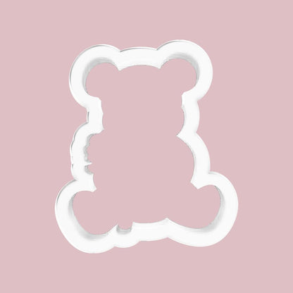 Teddy Bear holding Flower Cookie Cutter