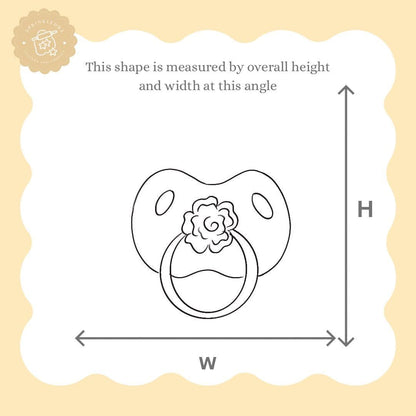 Baby Pacifier Cookie Cutter