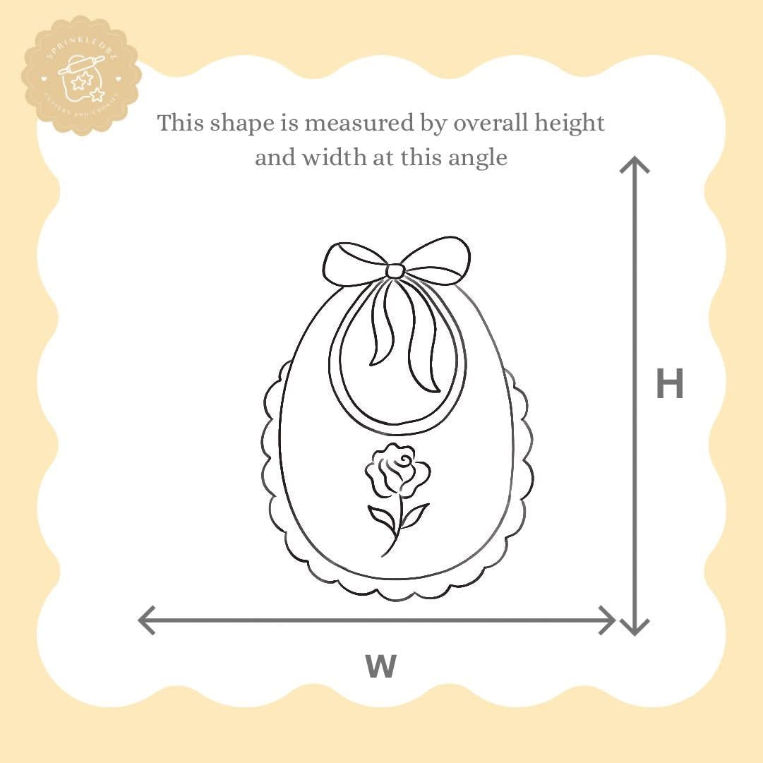 Scalloped Baby Bib Cookie Cutter