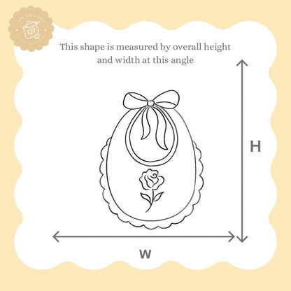 Scalloped Baby Bib Cookie Cutter