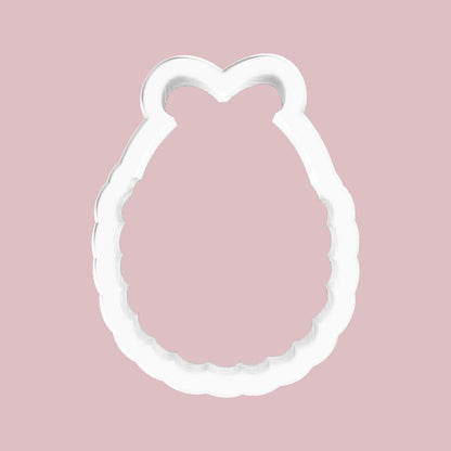 Scalloped Baby Bib Cookie Cutter
