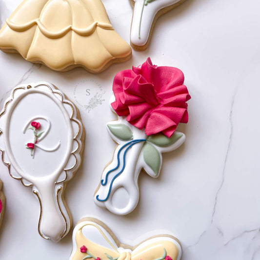 Floral Baby Rattle Cookie Cutter
