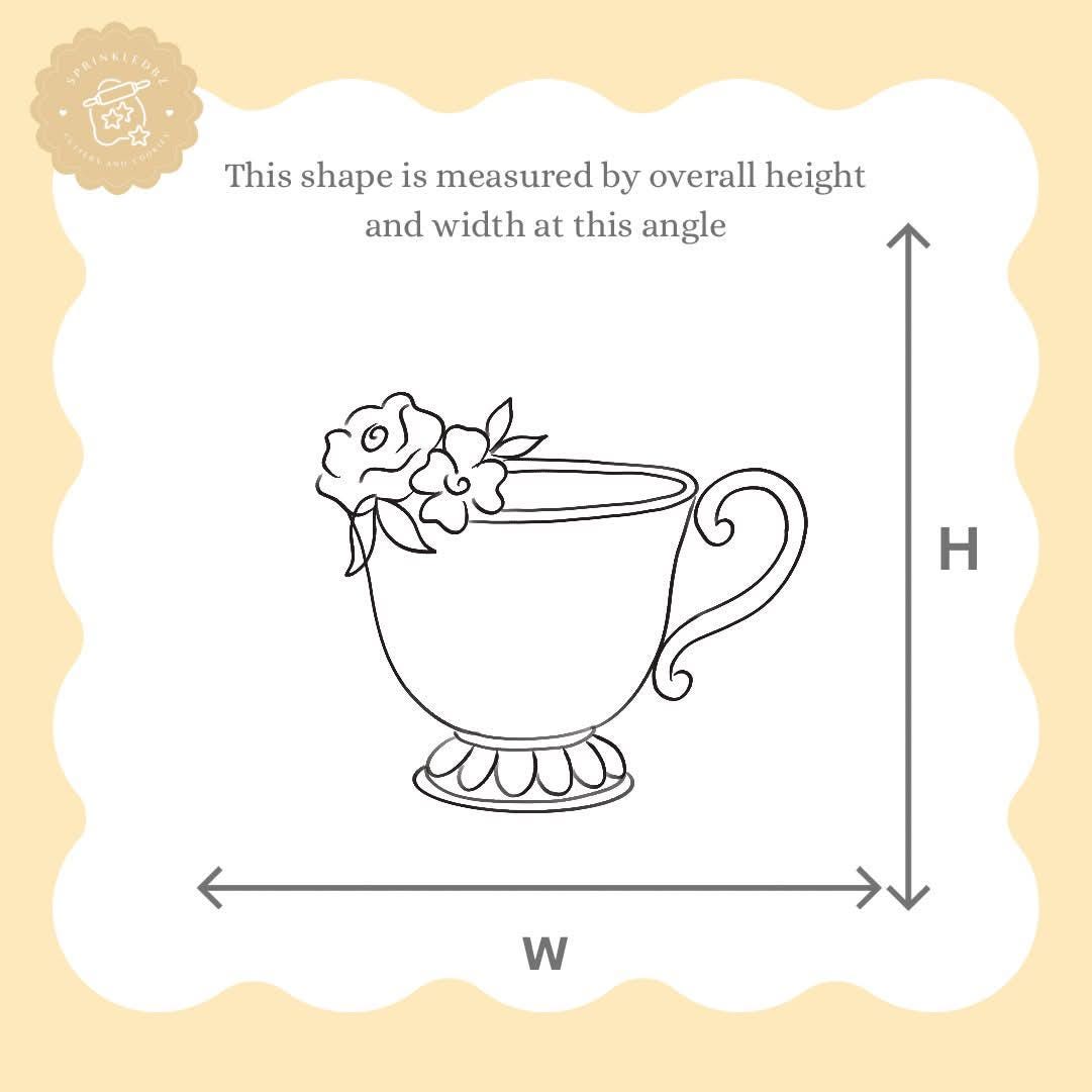 Vintage Floral Teacup Cookie Cutter