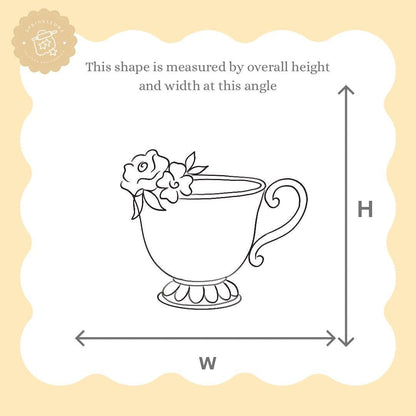 Vintage Floral Teacup Cookie Cutter