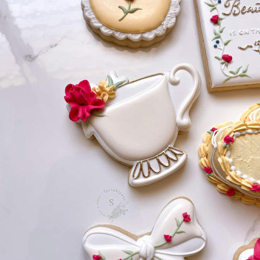 Vintage Floral Teacup Cookie Cutter