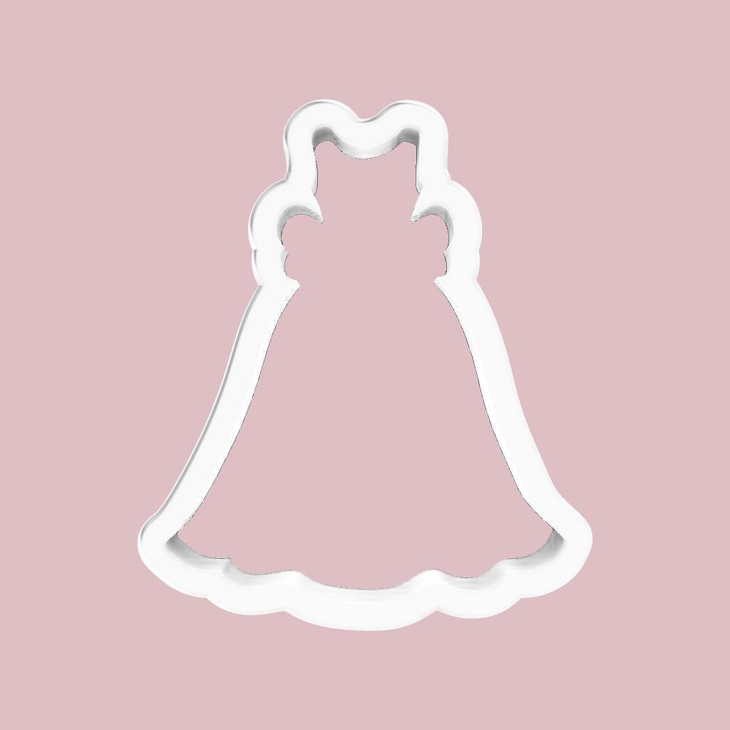 Wedding Dress with Bow Cookie Cutter