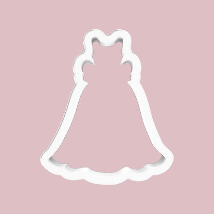 Wedding Dress with Bow Cookie Cutter
