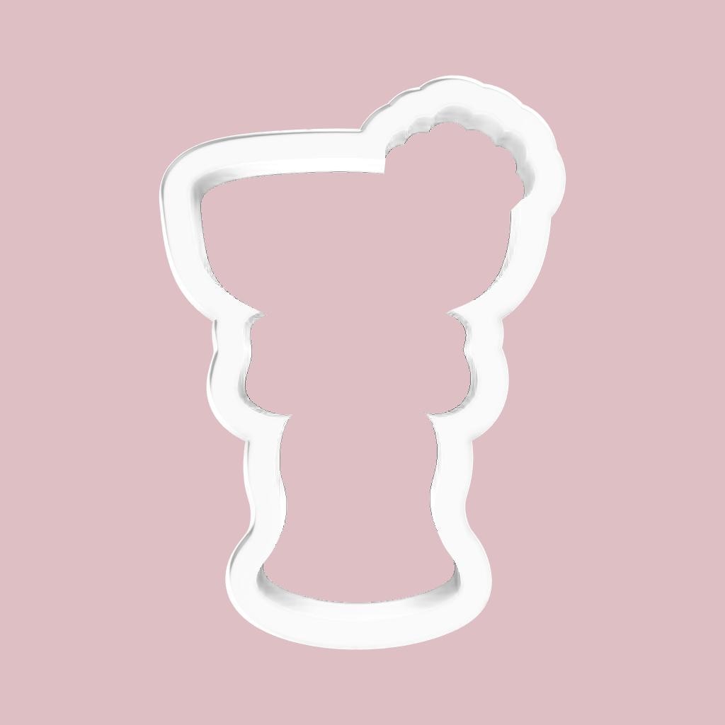 Cocktail Glass with Shell Cookie Cutter