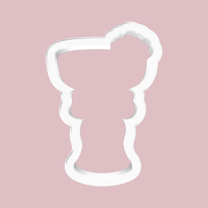 Cocktail Glass with Shell Cookie Cutter
