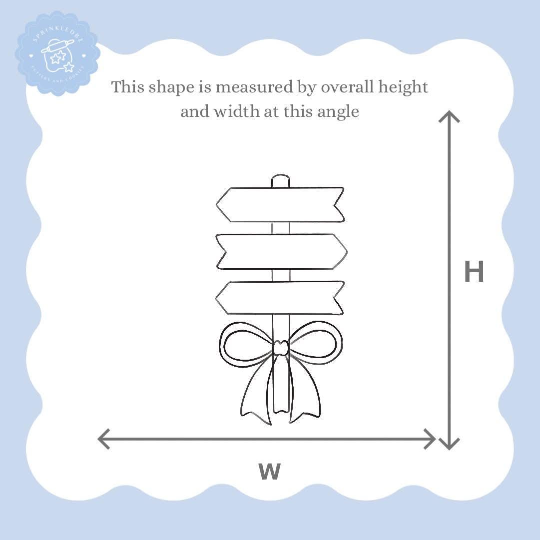 Signpost Cookie Cutter
