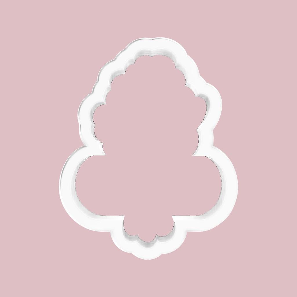 Bouquet Plaque Cookie Cutter