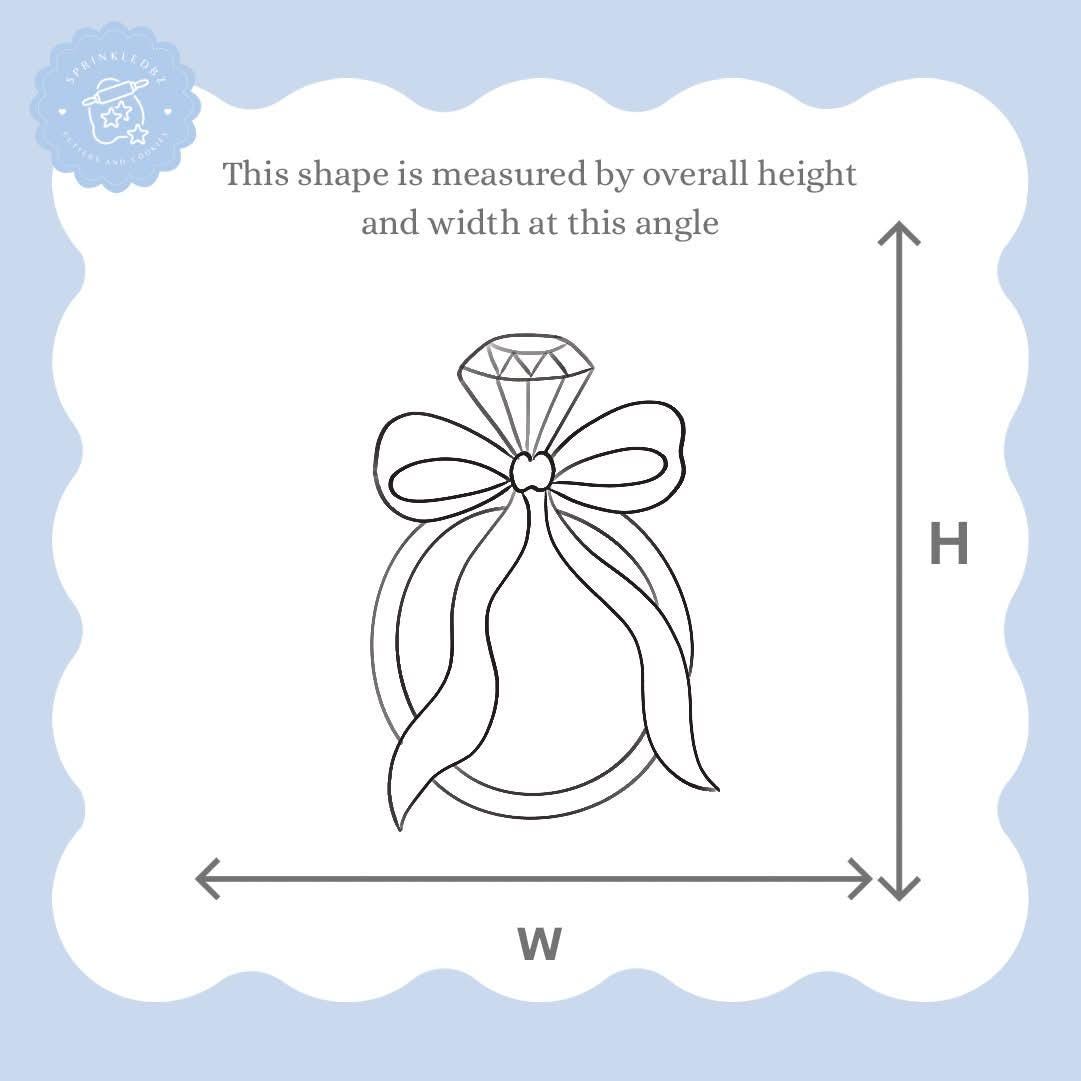Wedding Ring with Bow Cookie Cutter