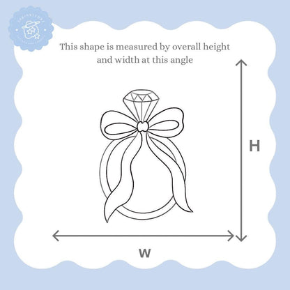 Wedding Ring with Bow Cookie Cutter