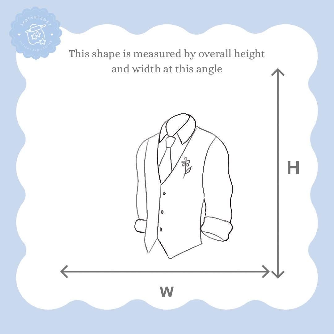 Groom Vest Cookie Cutter
