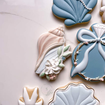 Conch Shell with Florals Cookie Cutter