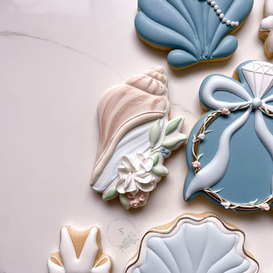 Conch Shell with Florals Cookie Cutter