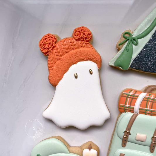 Ghost with Pom Pom Beanie Cookie Cutter