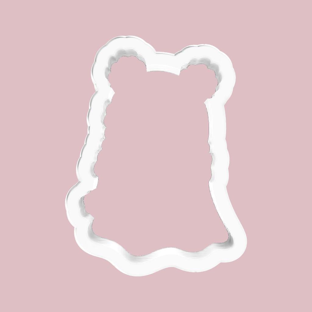 Ghost wearing Bear Beanie Cookie Cutter