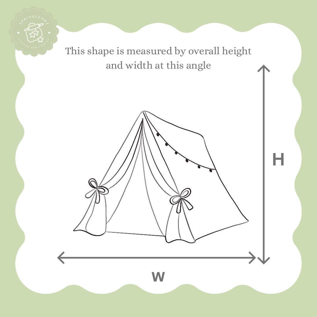 Tent with Bows Cookie Cutter