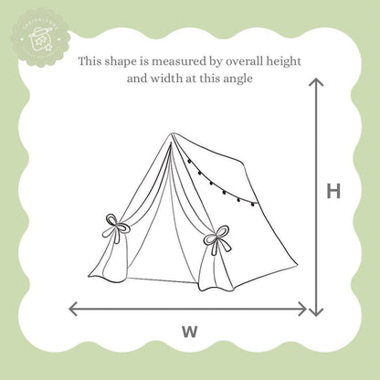 Tent with Bows Cookie Cutter