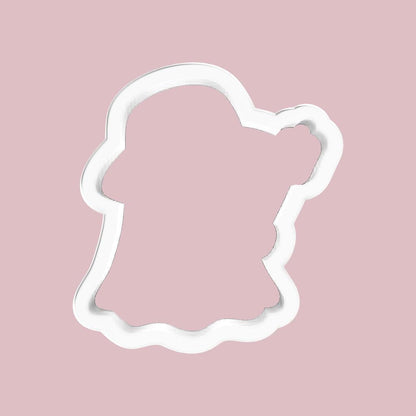 Ghost holding Marshmallow Stick Cookie Cutter