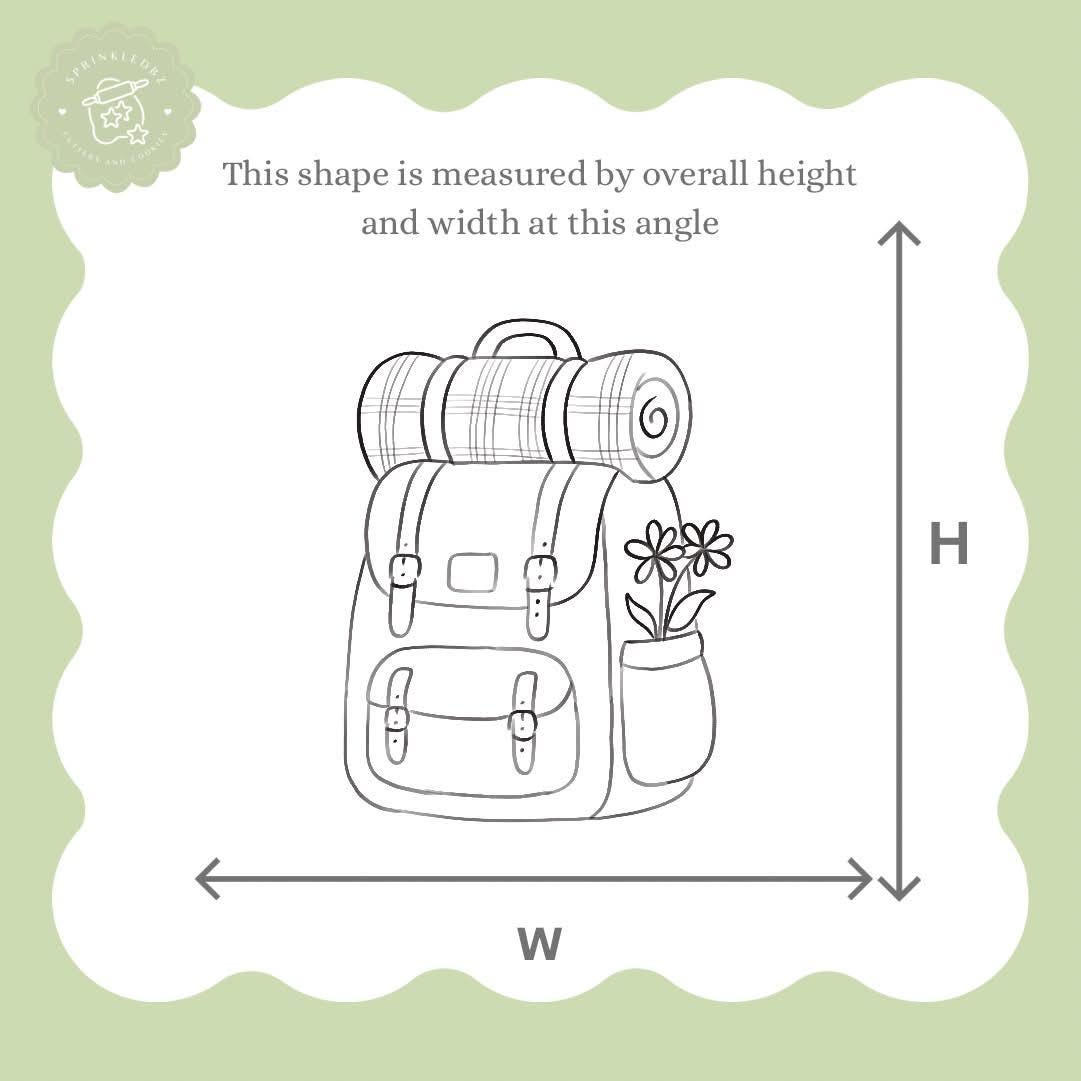 Camping / Hiking Backpack Cookie Cutter