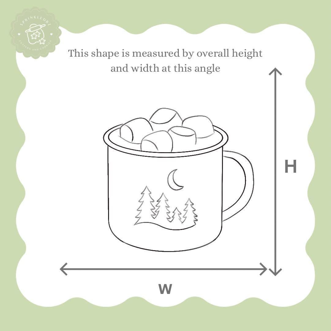 Camping Mug with Marshmallows Cookie Cutter