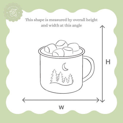 Camping Mug with Marshmallows Cookie Cutter