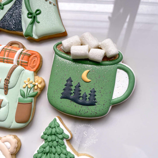 Camping Mug with Marshmallows Cookie Cutter