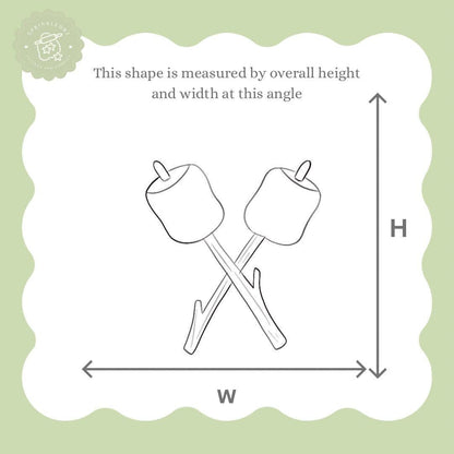 Marshmallows on Sticks Cookie Cutter