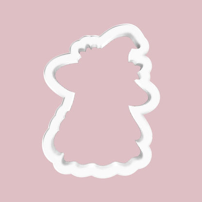 Witch Ghost holding Pumpkin Cookie Cutter