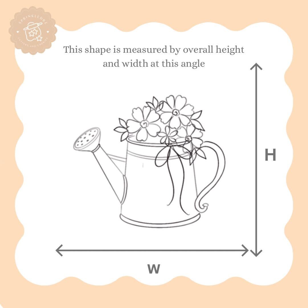 Floral Watering Can Cookie Cutter