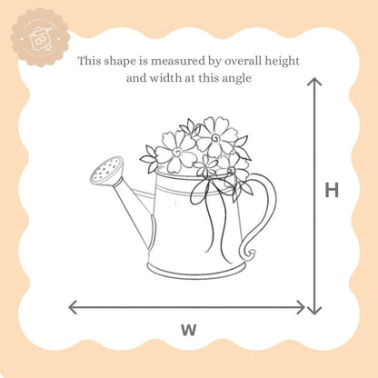 Floral Watering Can Cookie Cutter