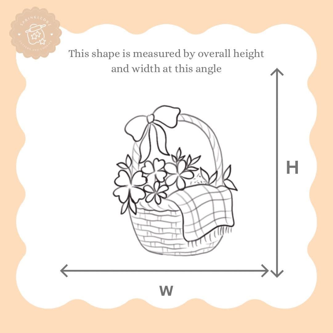 Floral Picnic Basket Cookie Cutter