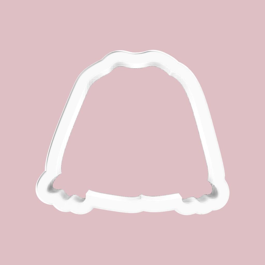 Ruffled Pajama Top Cookie Cutter
