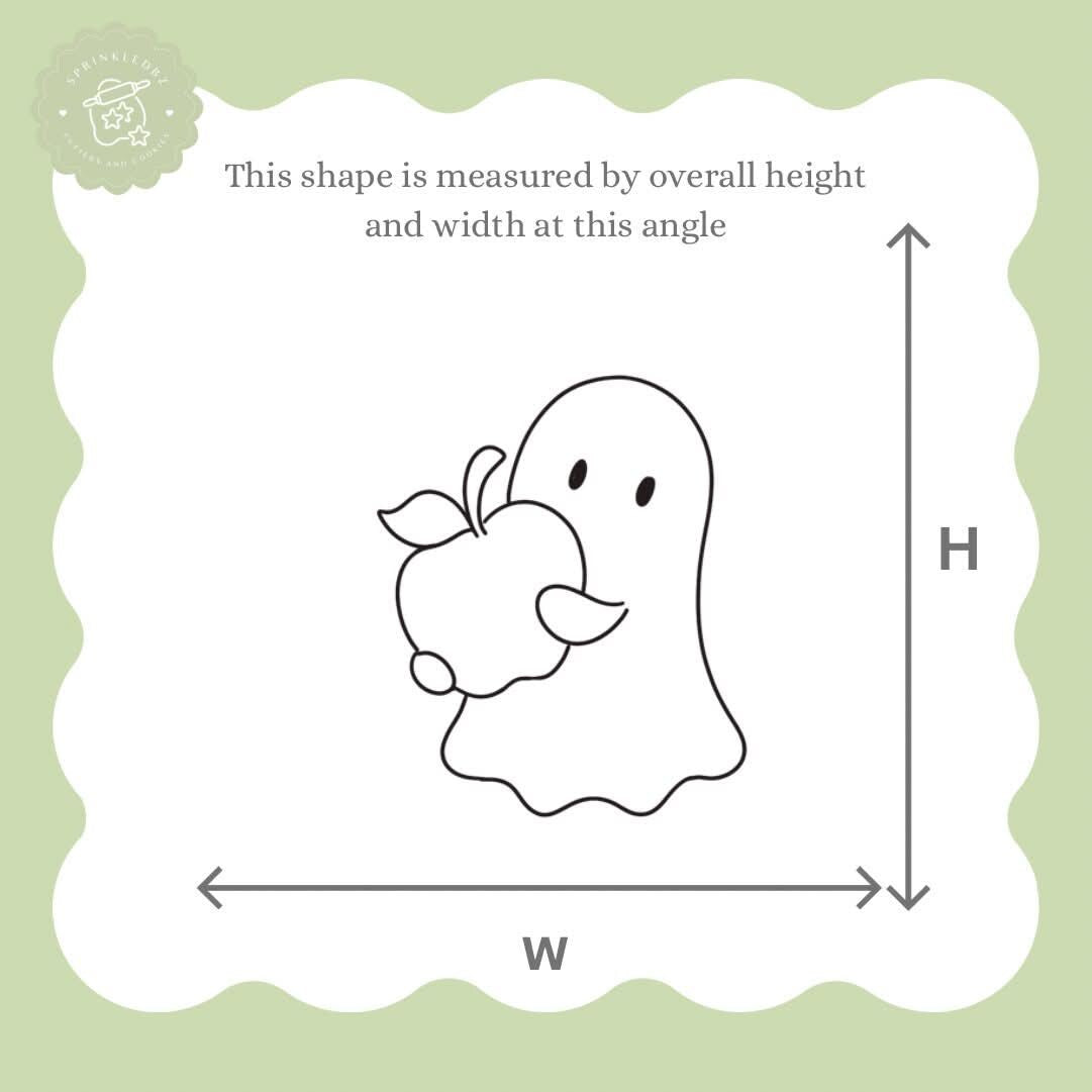 Ghost holding Apple Cookie Cutter