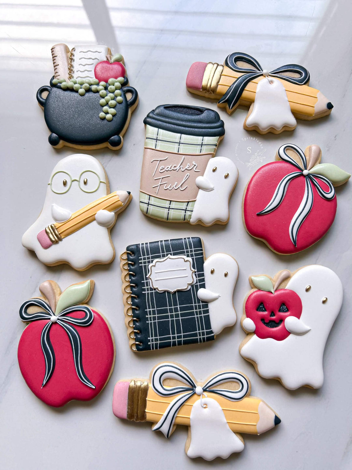 Ghost holding Apple Cookie Cutter